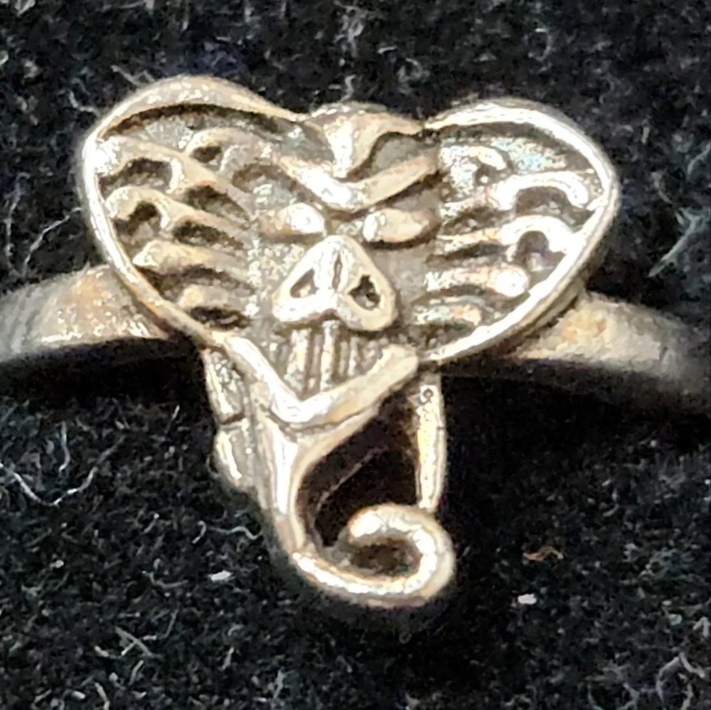 Silver VIPER Ring Size 5 - Picture 3 of 3